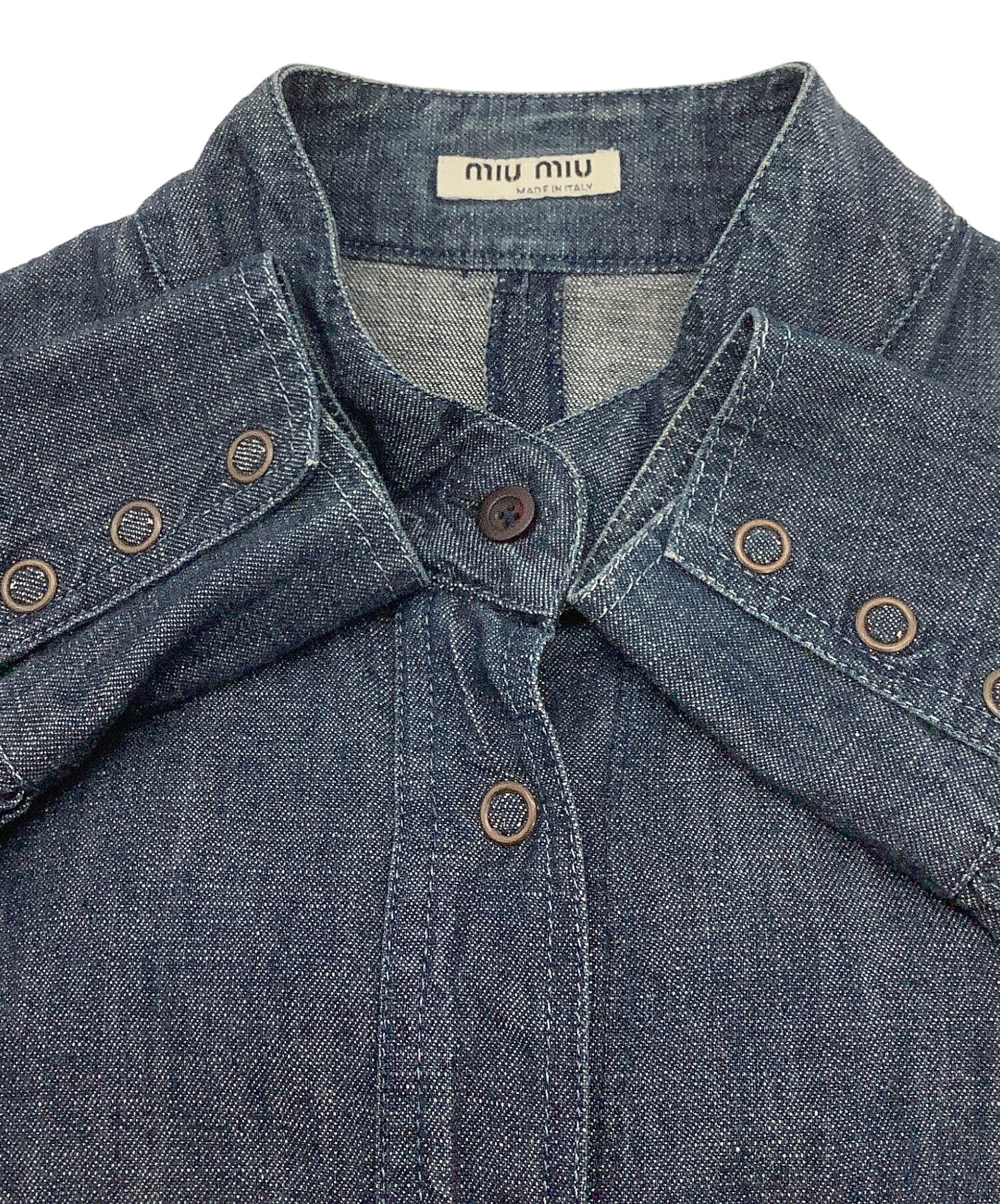 中古・古着通販】MIU MIU (ミュウミュウ) シャツ デニムシャツ MM.AI