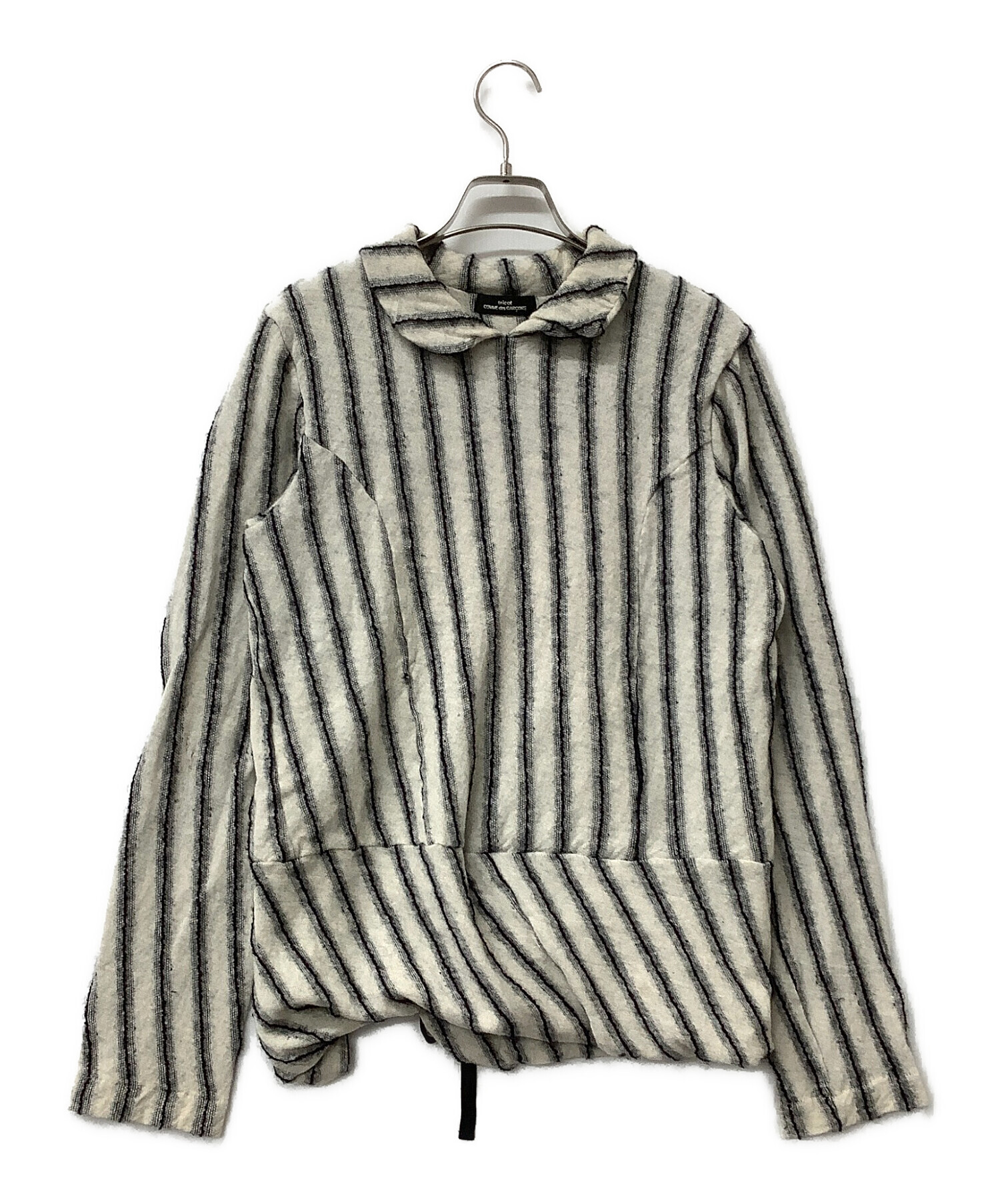 トリココムデギャルソン ボーダーVガゼット長袖ニット トリココムデギャルソン ニット ドット Vネック - メルカリ