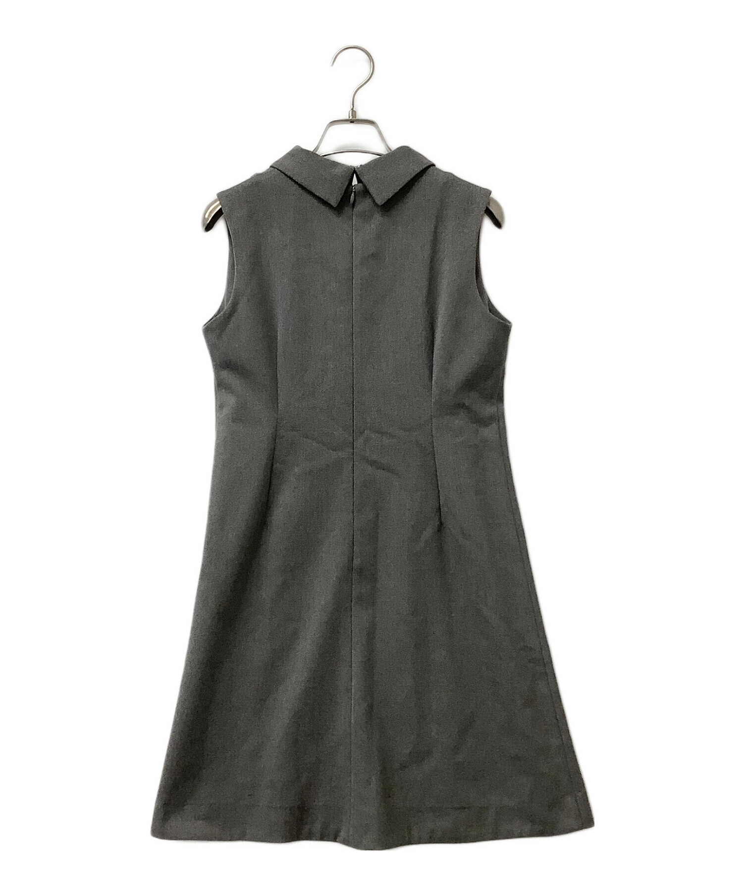 ノースリーブミニワンピース グレー 中古・古着通販】Snidel (スナイデル) ノースリーブワンピース カラー