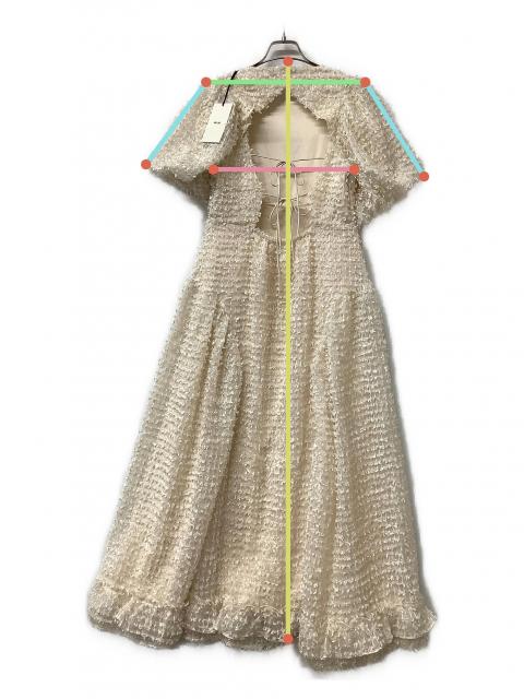 ワンピース ROSY LUCE VOLUME BACK OPEN DRESS - IVORY 中古・古着通販】ROSY LUCE (ロージールーチェ) ワンピース ボリューム