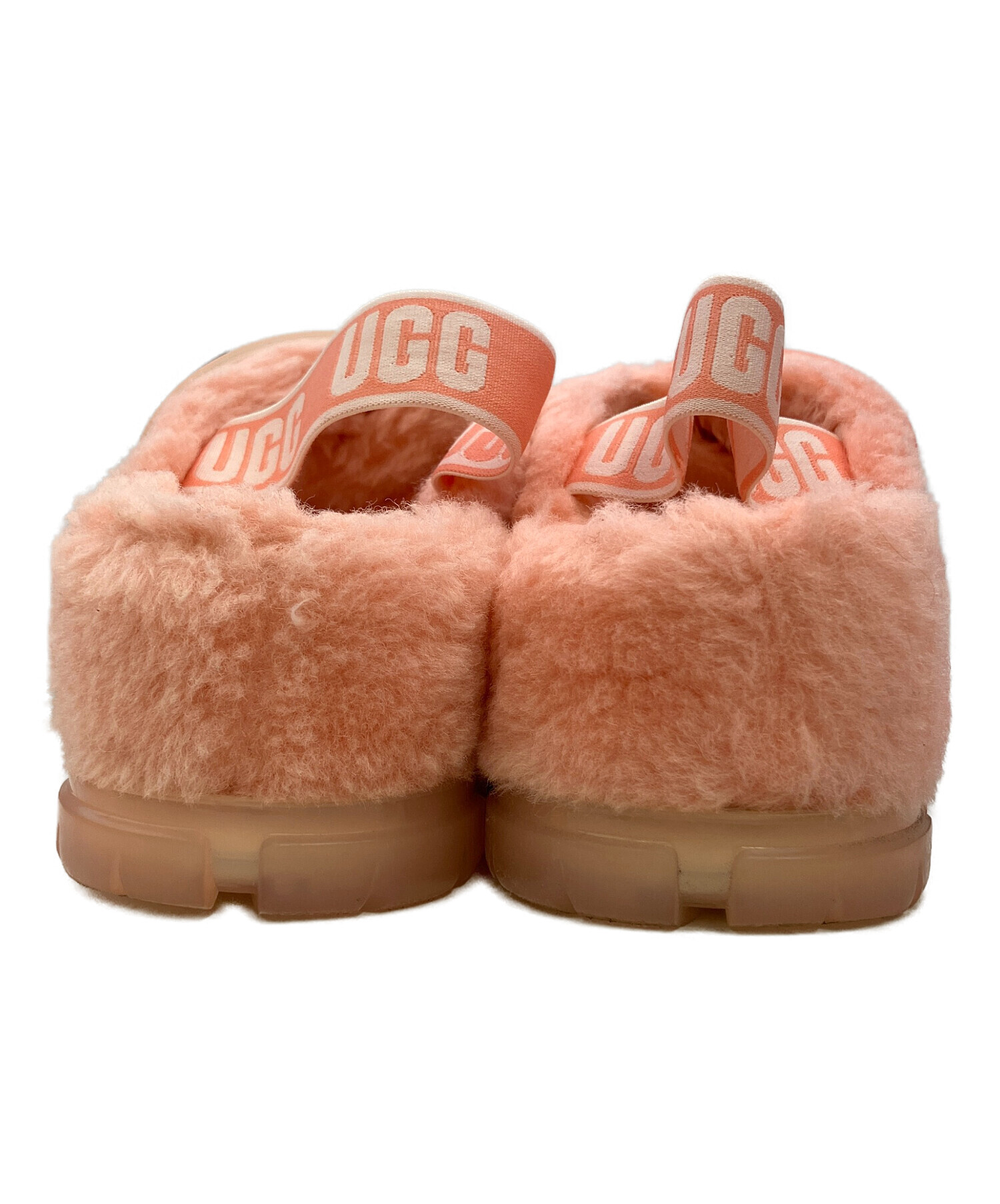 UGG ファー付き☆日本未入荷 中古・古着通販】UGG (アグ) ファーサンダル Fuzzita Clear ピンク