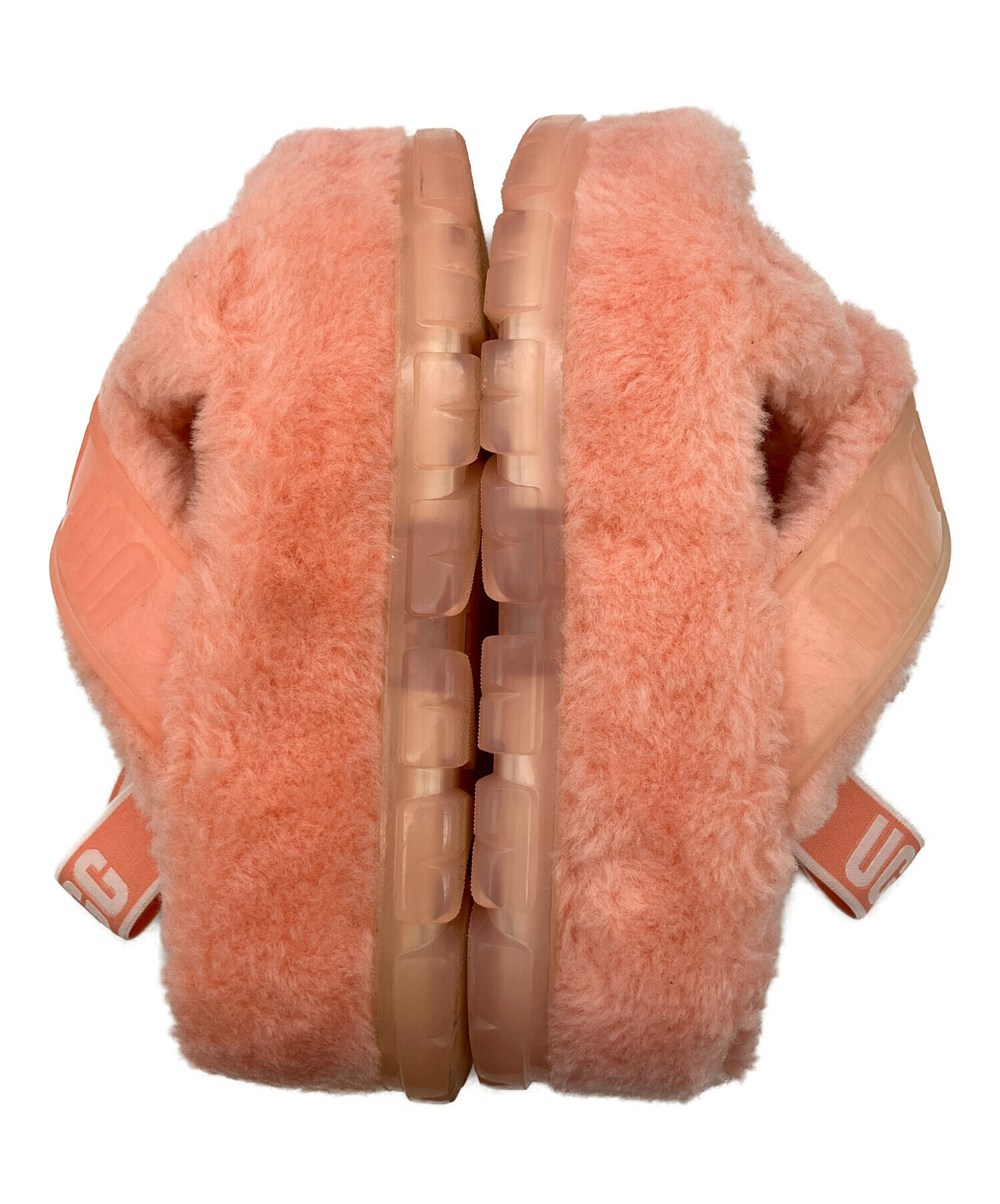 中古・古着通販】UGG (アグ) ファーサンダル Fuzzita Clear ピンク