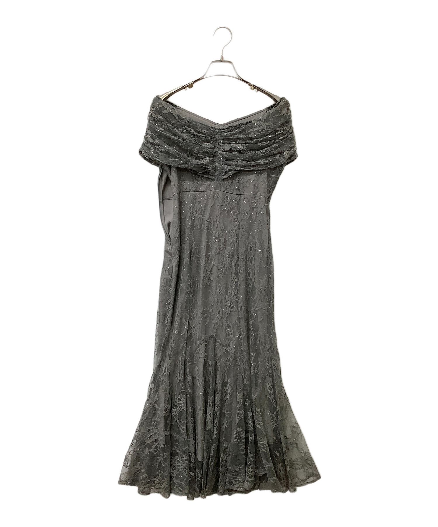 かりの　新品未使用【LEJA】 レジャ　ドレス　ワンピース Leja ドレス 「LEJA」レース花柄透け切り替えロング丈マーメイド