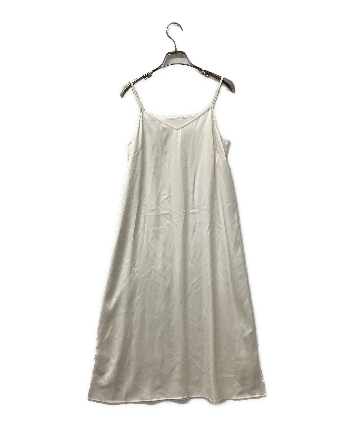 FRAY I.D ベージュノースリーブワンピース 中古・古着通販】FRAY ID (フレイ アイディー) ビジューレース