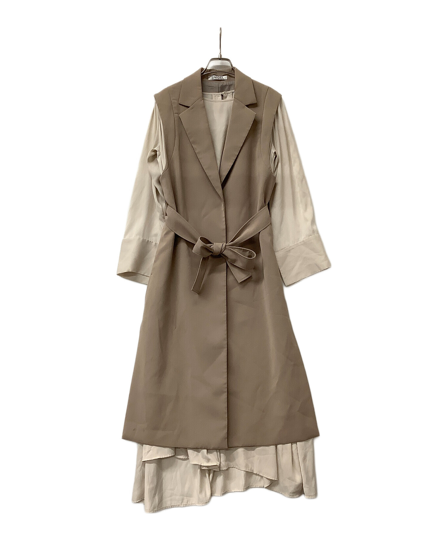 snidel　ジレセットワンピース 中古・古着通販】Snidel (スナイデル) ワンピース ジレセット