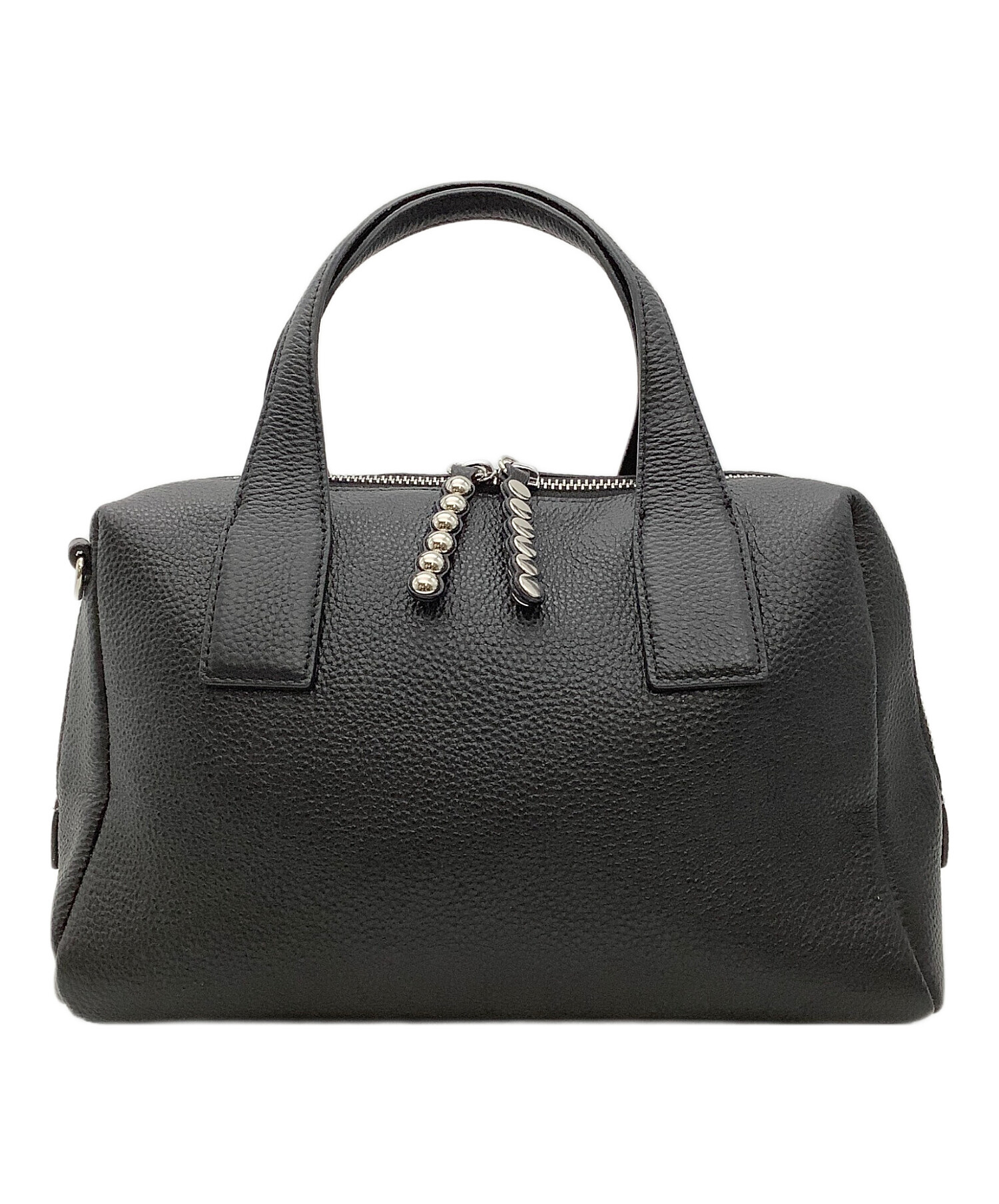 【未使用】ear PAPILLONNER　スタッズボストンバッグ　ブラック ear PAPILLONNER（イア パピヨネ） ボストンバッグ 「本革/ショルダー