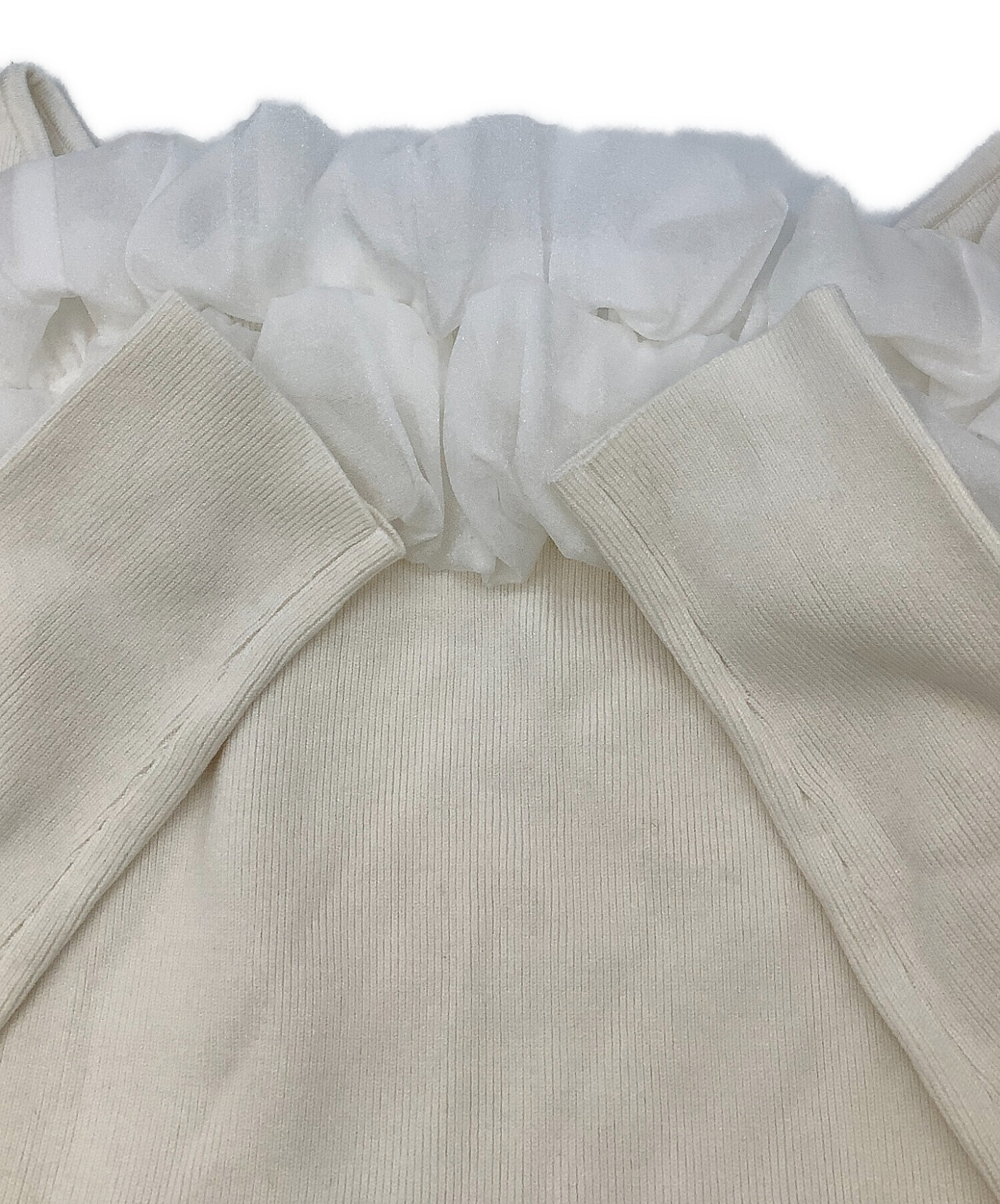 中古・古着通販】Snidel (スナイデル) 厚手ニット デザインフリル