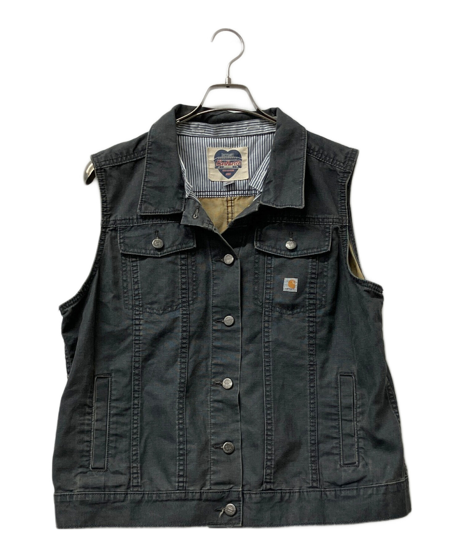 90s Carhartt ダークグレー ベスト Carhartt ダークグレー ベスト サイズ2XL 90年代 USA製 Carhartt