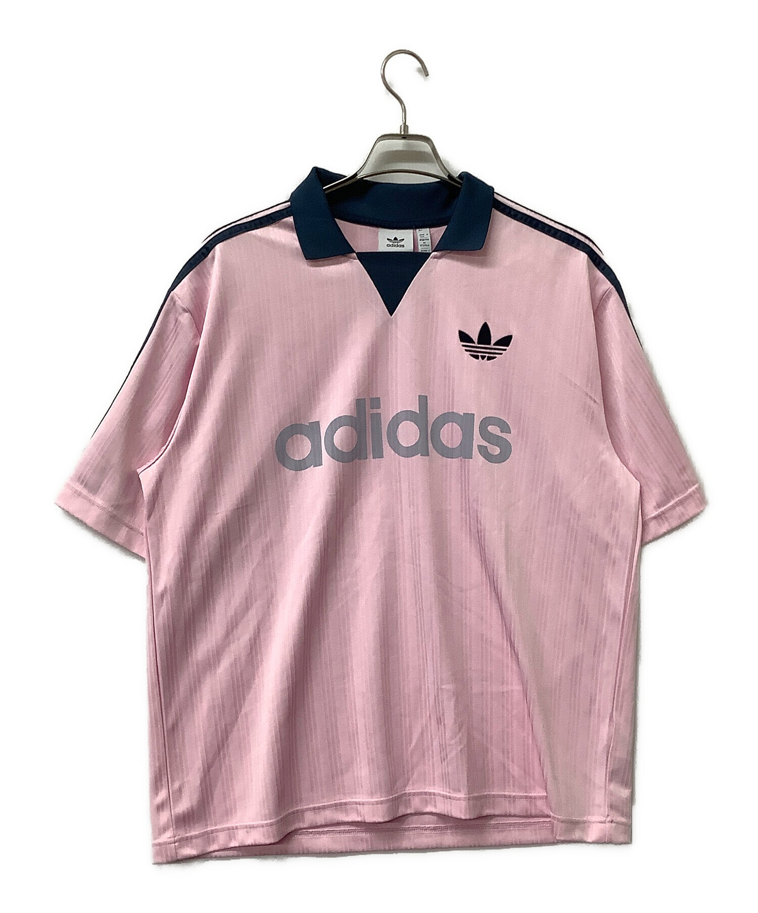 中古・古着通販】adidas (アディダス) 半袖Tシャツ 襟付きゴーリー