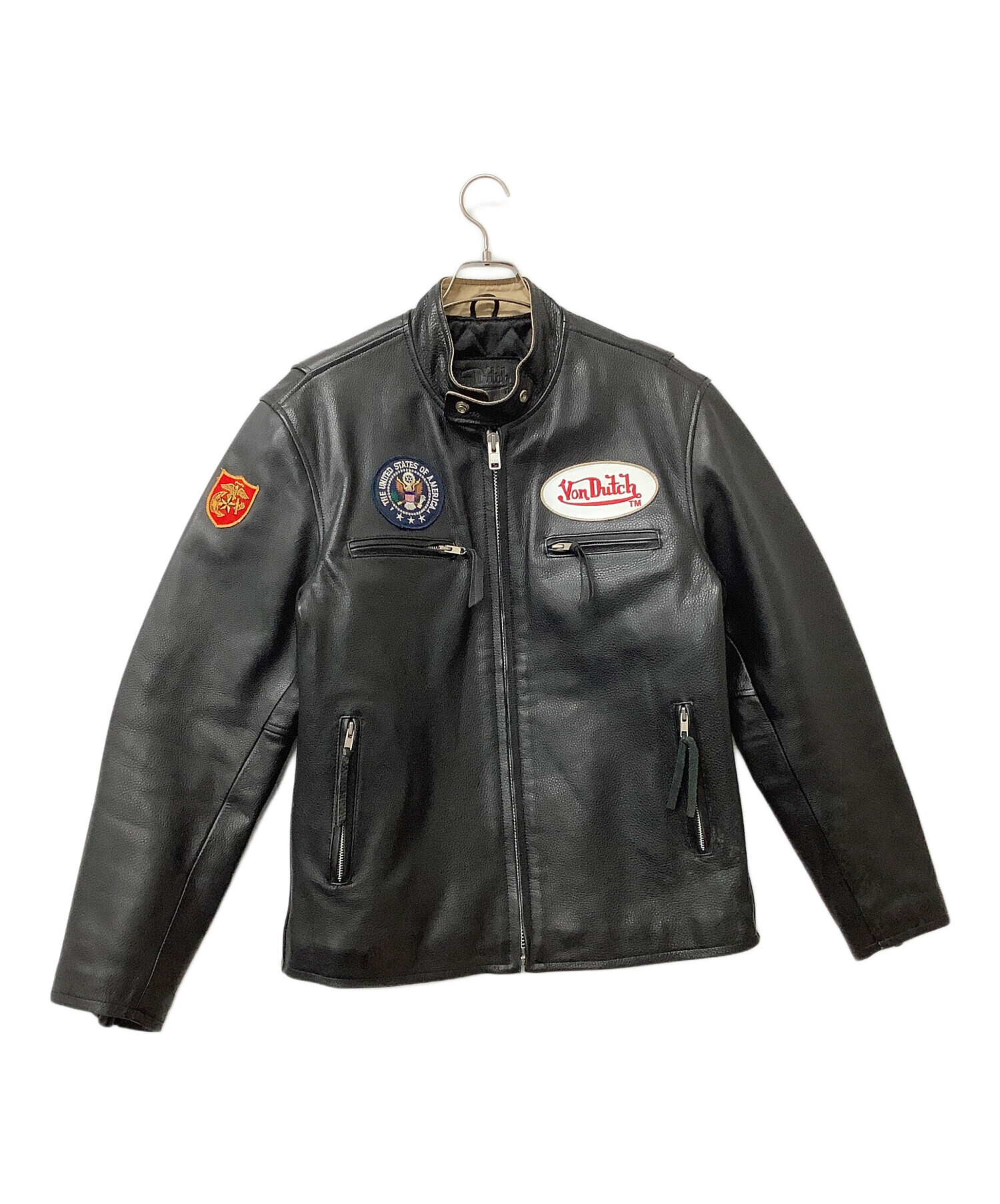 中古・古着通販】Von Dutch (ボンダッチ) レザージャケット ライダース
