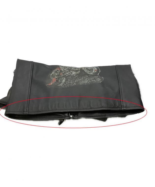 Von Dutch ブラックレザージャケット XL 中古・古着通販】Von Dutch (ボンダッチ) レザージャケット ライダース