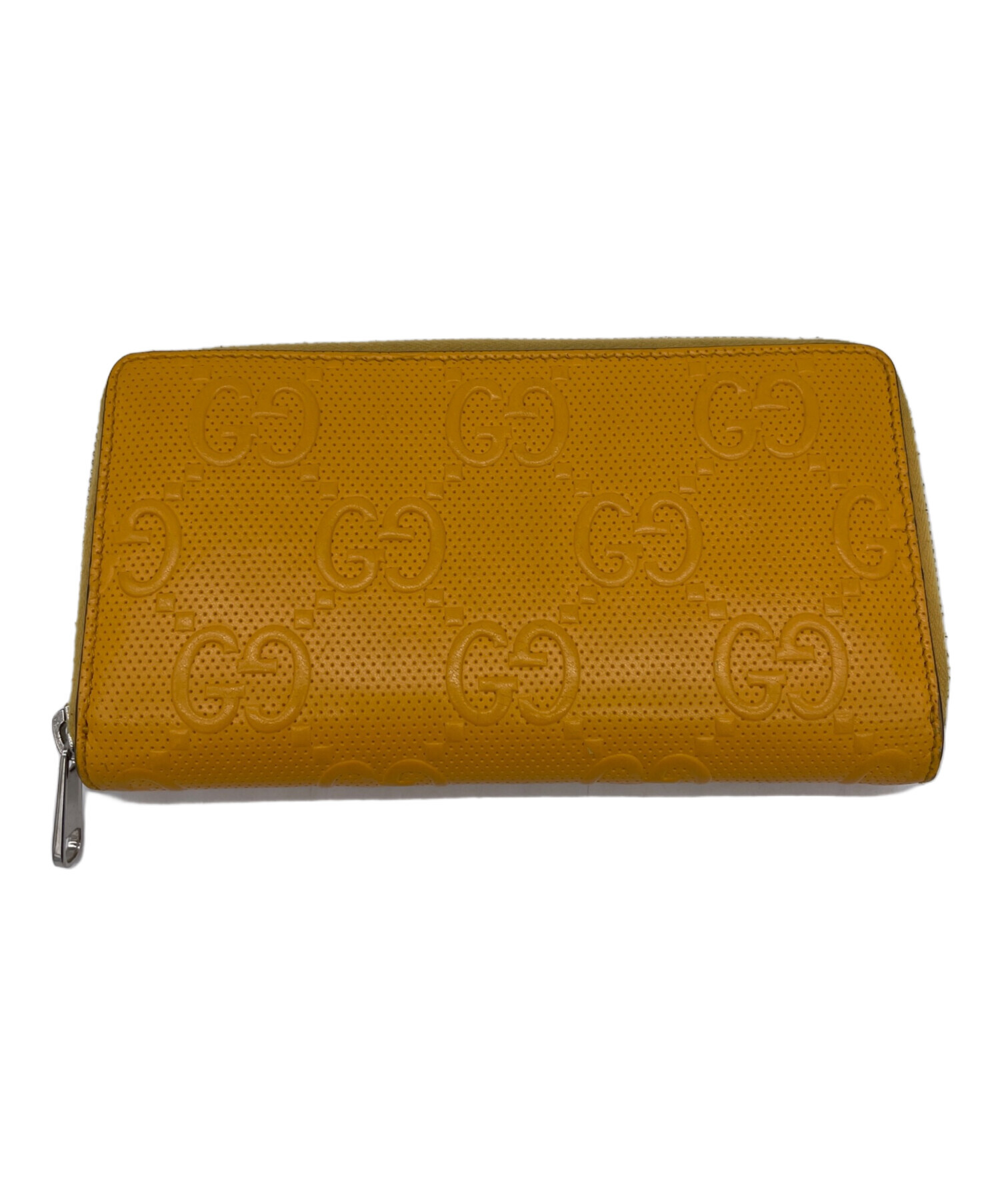 中古・古着通販】GUCCI (グッチ) GG エンボス ラウンドファスナー 長