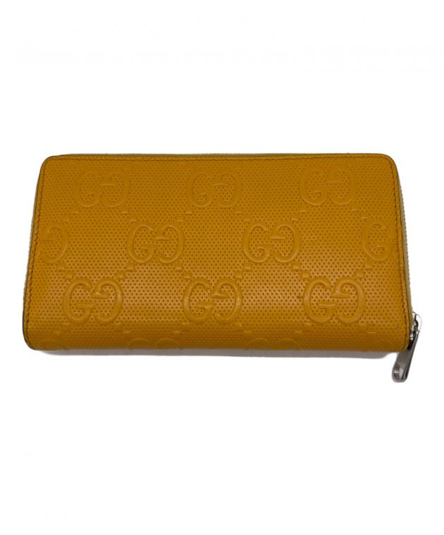 良品✨GUCCI GGキャンバス 長財布　からし色　イエロー　ロゴプレート GUCCI（イエロー/黄色系）のフリマアイテム一覧