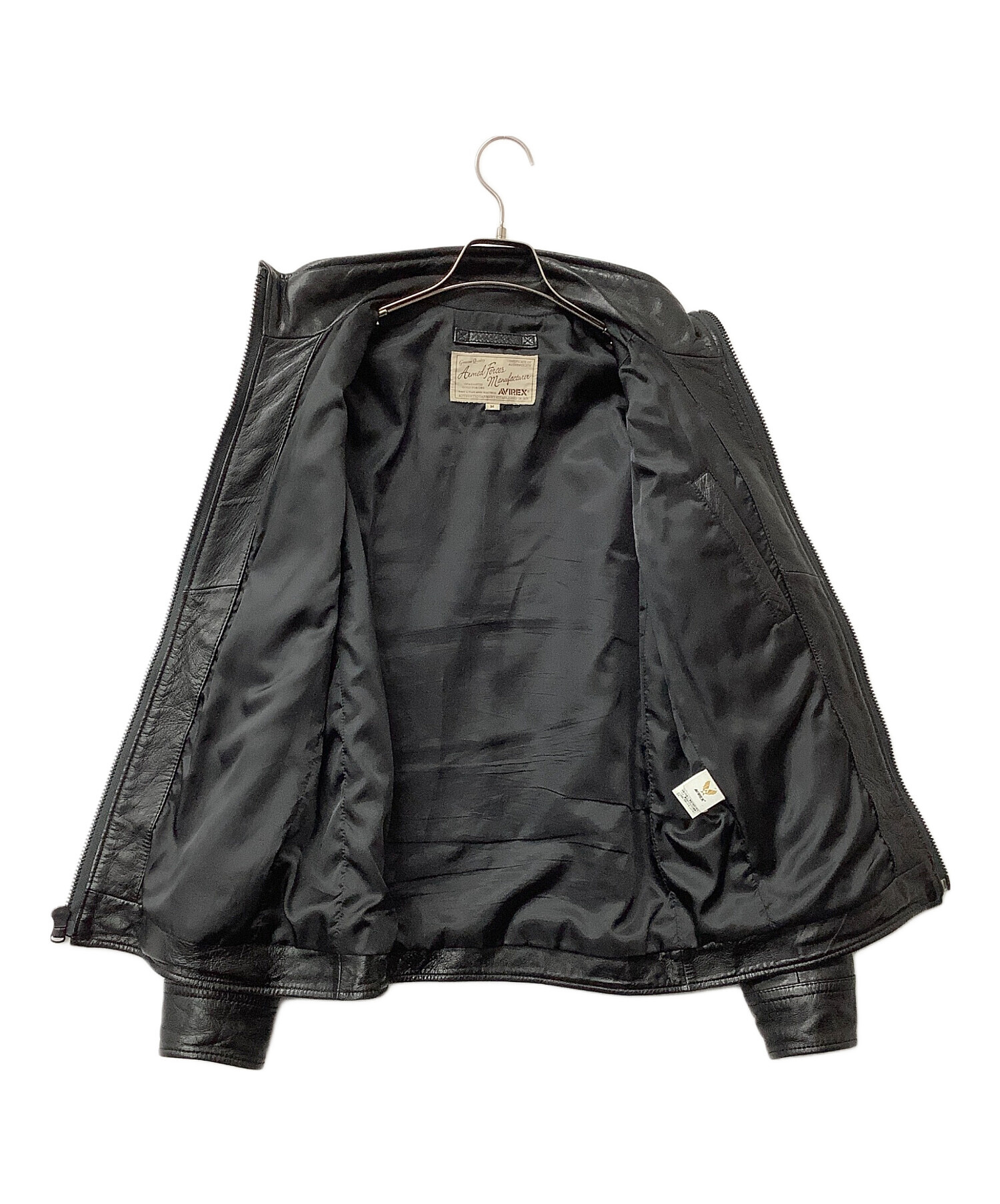 Avirex レザージャケット　Mサイズ 中古・古着通販】AVIREX (アヴィレックス) レザージャケット カスタム