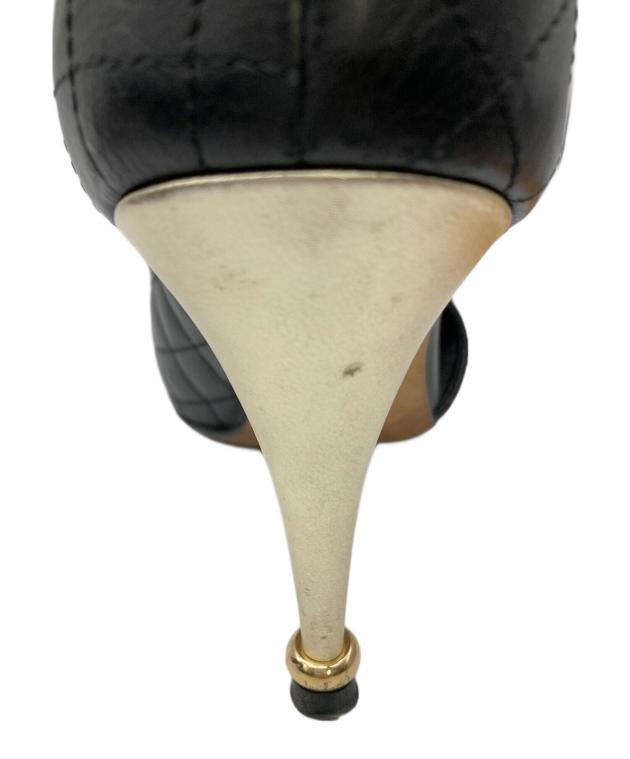 中古・古着通販】CHANEL (シャネル) パンプス ブラック サイズ:37 1/2