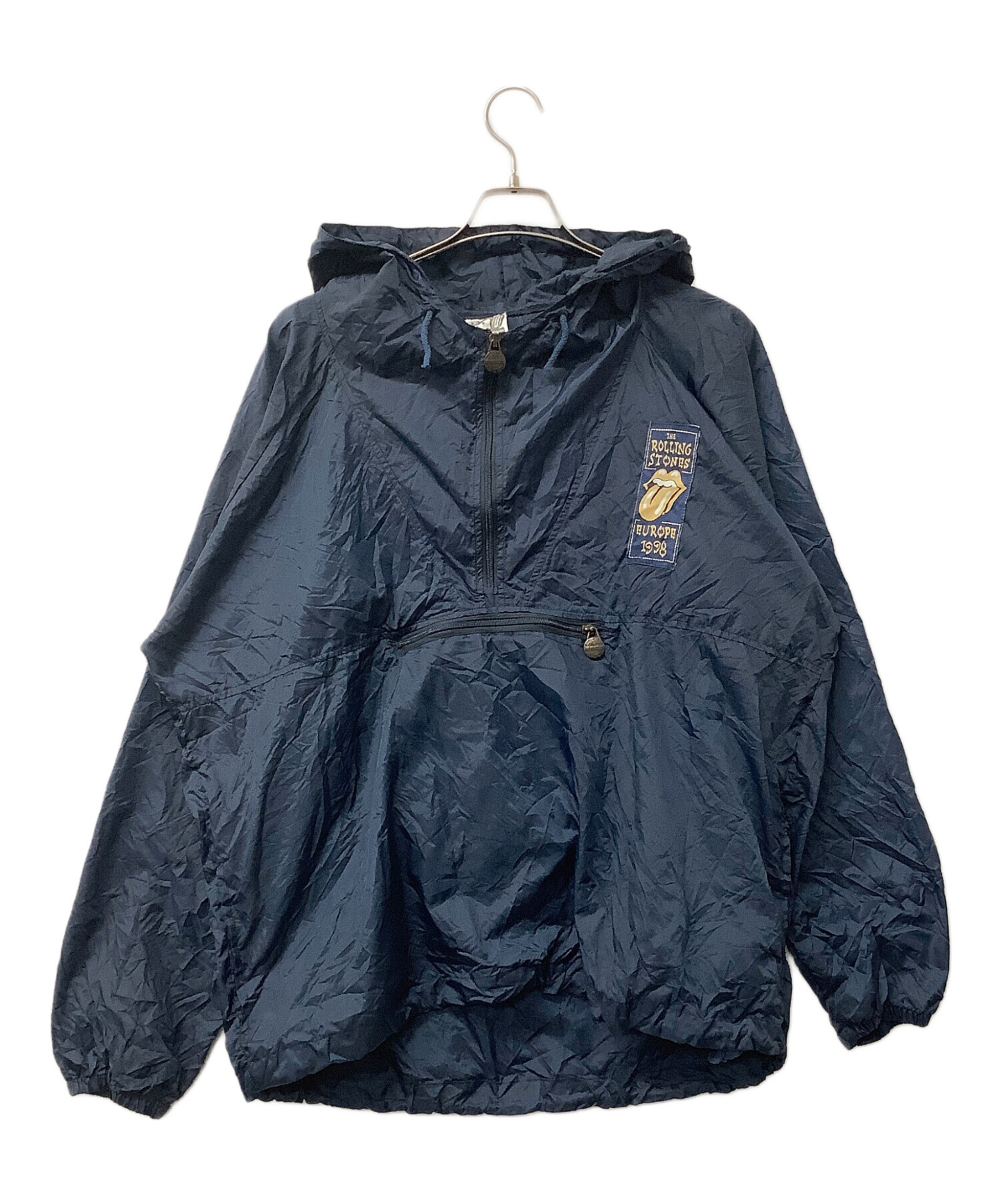 STONE  ネイビーナイロンジャケット 中古・古着通販】ROLLING STONES (ローリングストーンズ) ナイロン