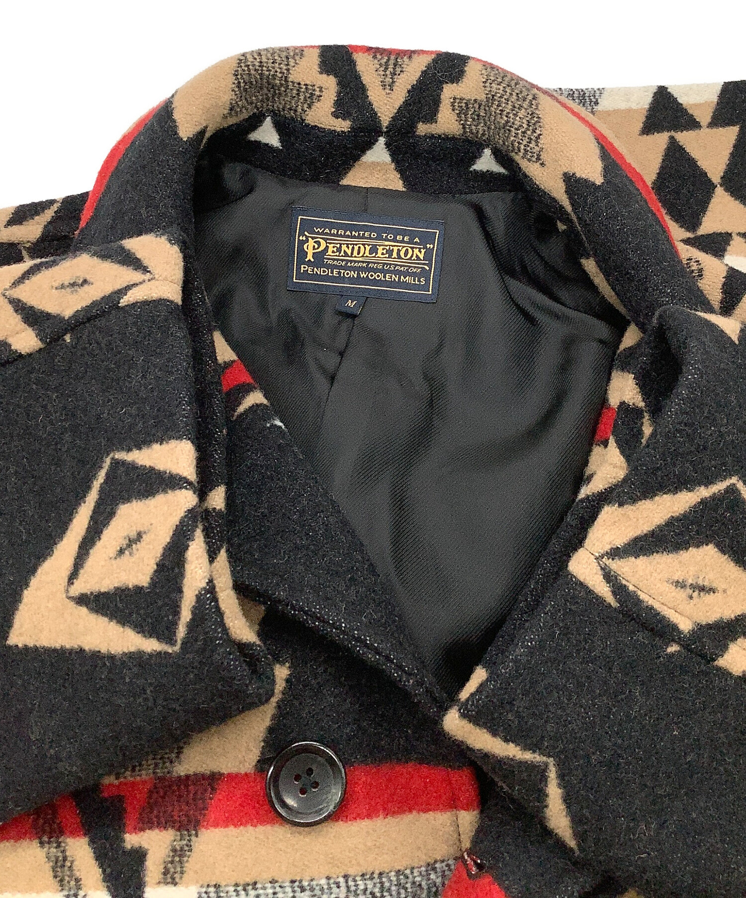 中古・古着通販】PENDLETON (ペンドルトン) ロングコート ネイティブ柄