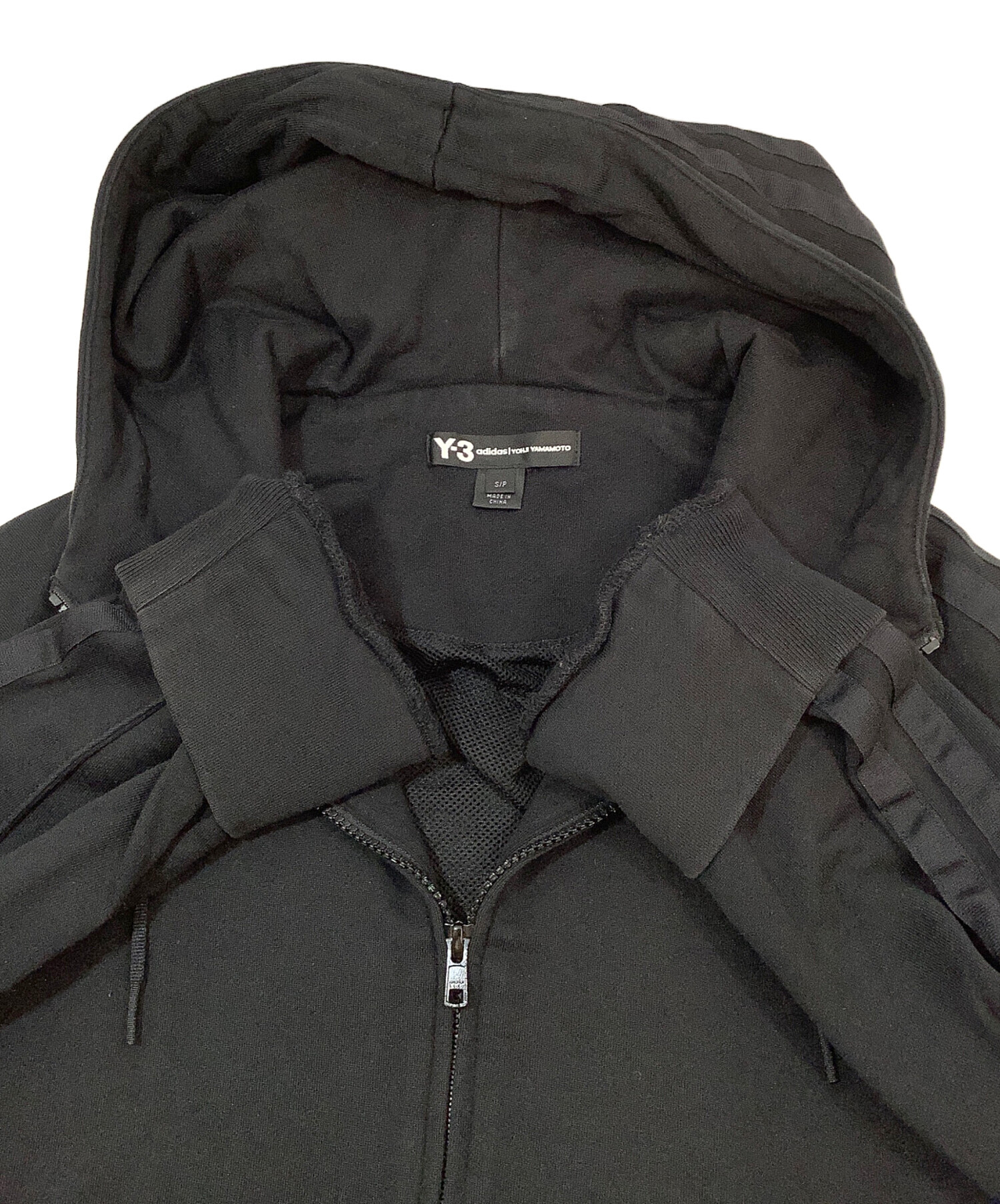 中古・古着通販】Y-3 (ワイスリー) ジップパーカー ブラック サイズ:S 