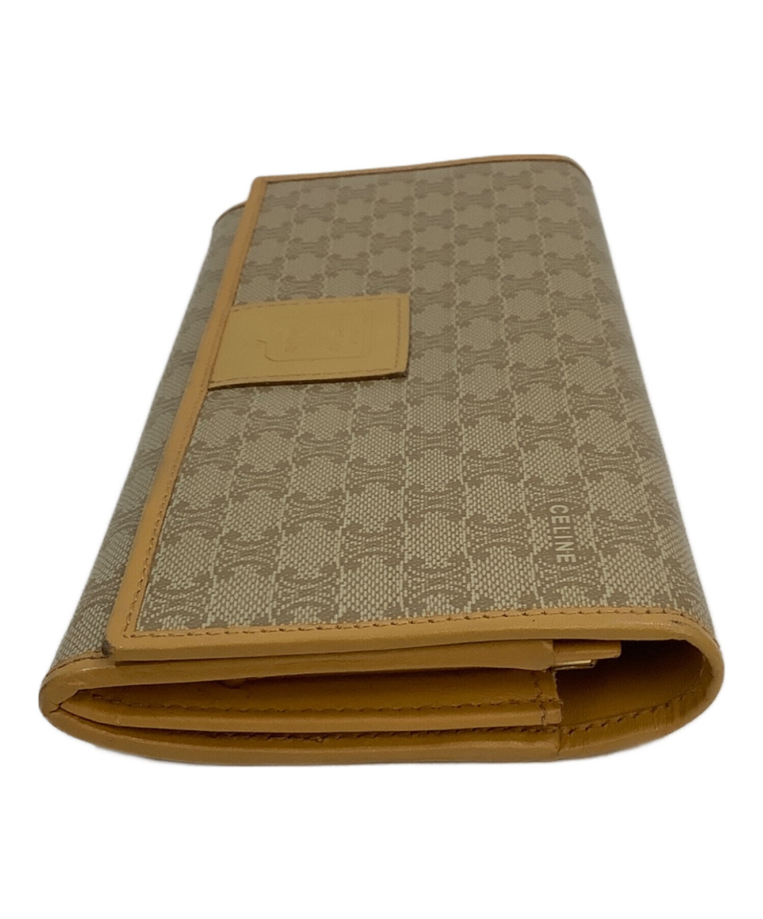 CELINE モノグラム 長財布 ベージュ 中古・古着通販】CELINE (セリーヌ) 長財布 ベージュ｜ブランド・古着