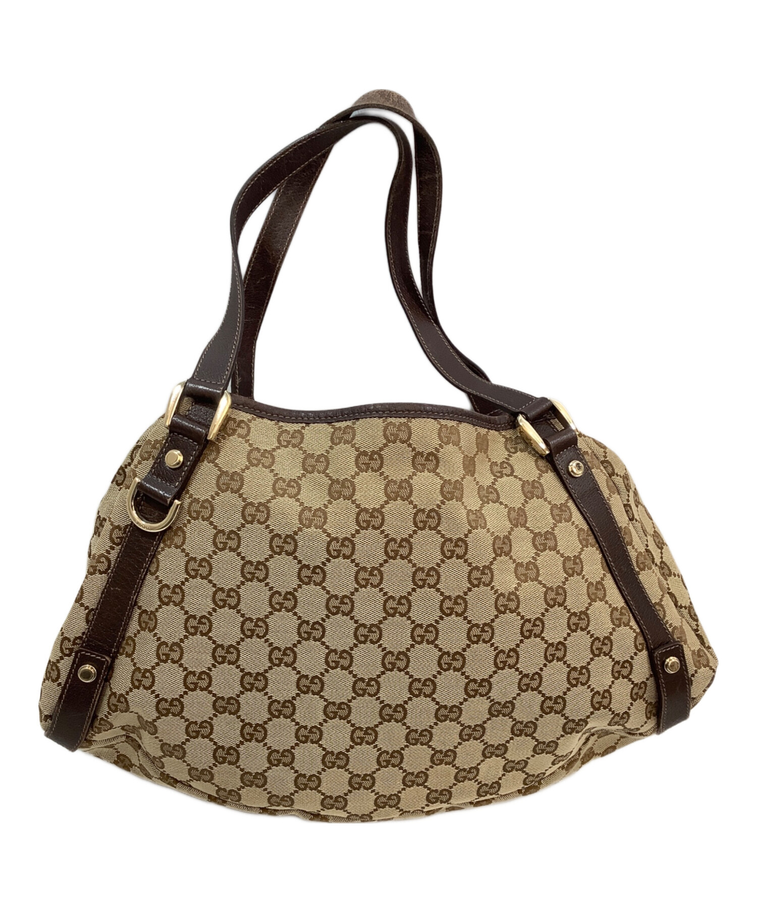 Gucci トートバッグ ベージュ ブラウン 中古・古着通販】GUCCI (グッチ) トートバッグ ベージュ｜ブランド