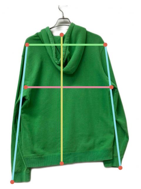 古着　ほぼ未使用　Stussy パーカー フーディー グリーン Mサイズ 中古・古着通販】stussy (ステューシー) プルオーバーパーカー