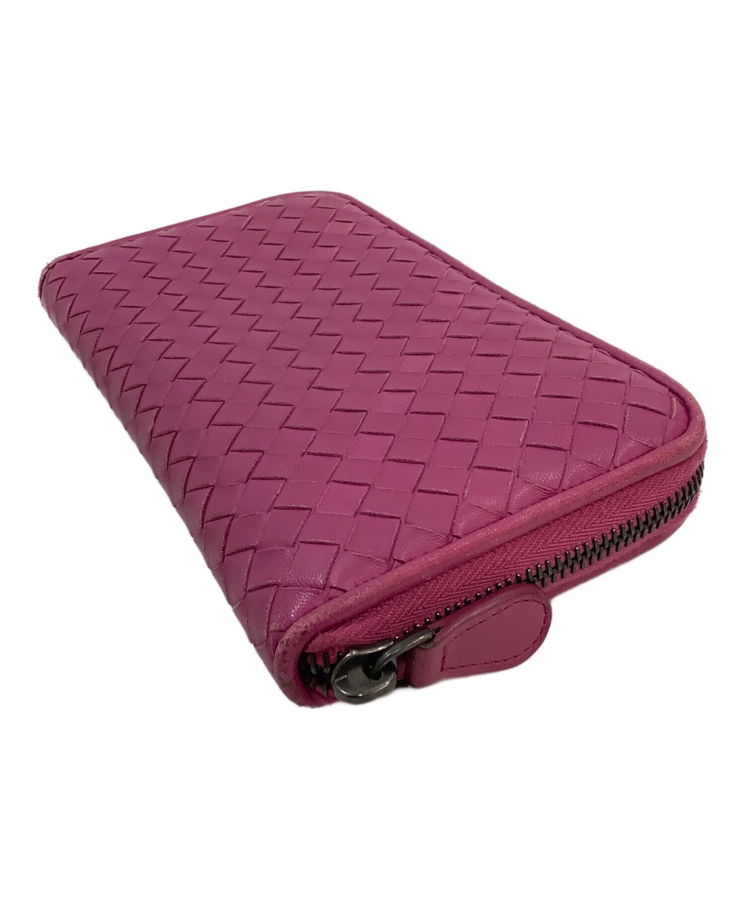 中古・古着通販】BOTTEGA VENETA (ボッテガベネタ) 長財布 ピンク 