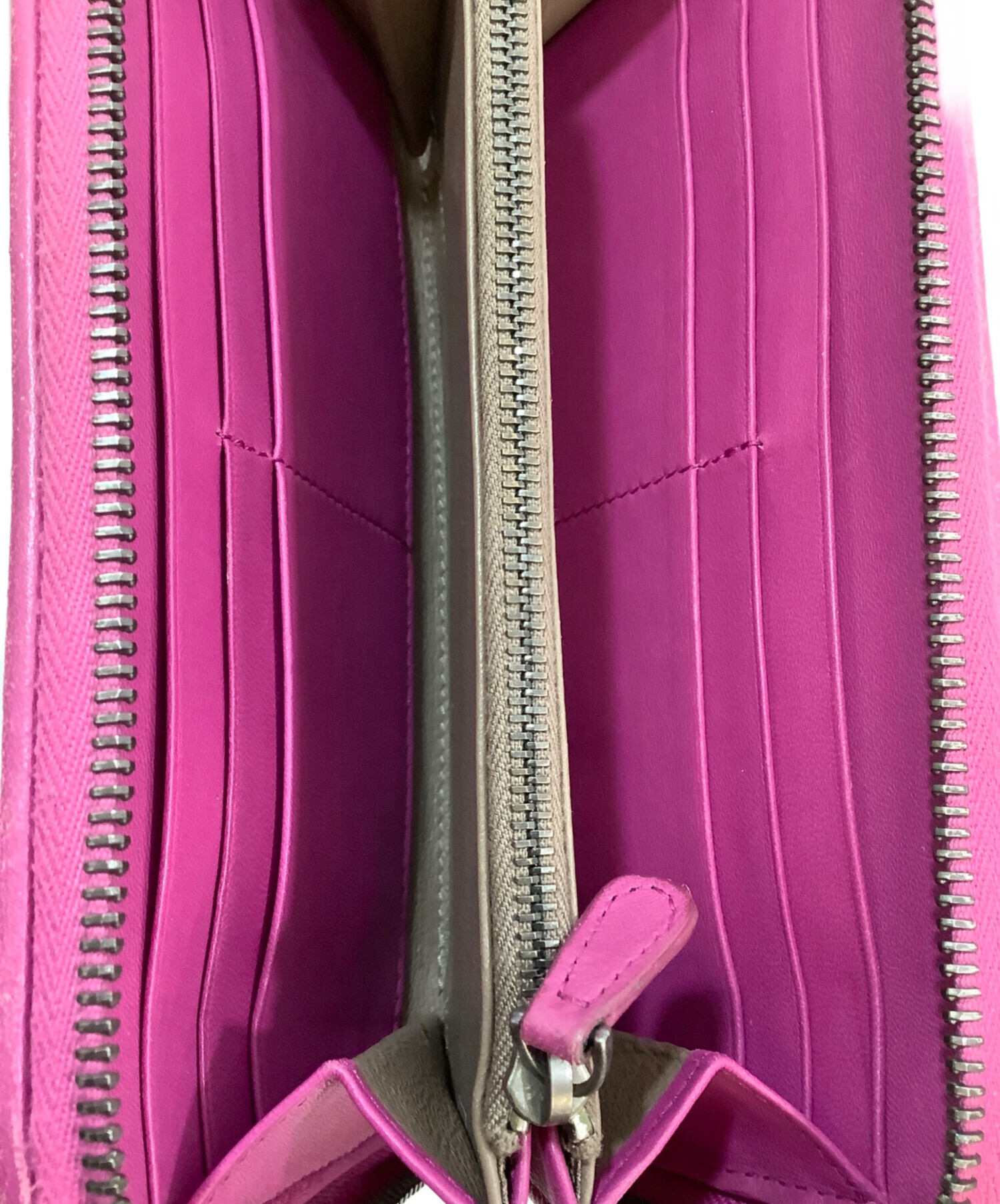 中古・古着通販】BOTTEGA VENETA (ボッテガベネタ) 長財布 ピンク