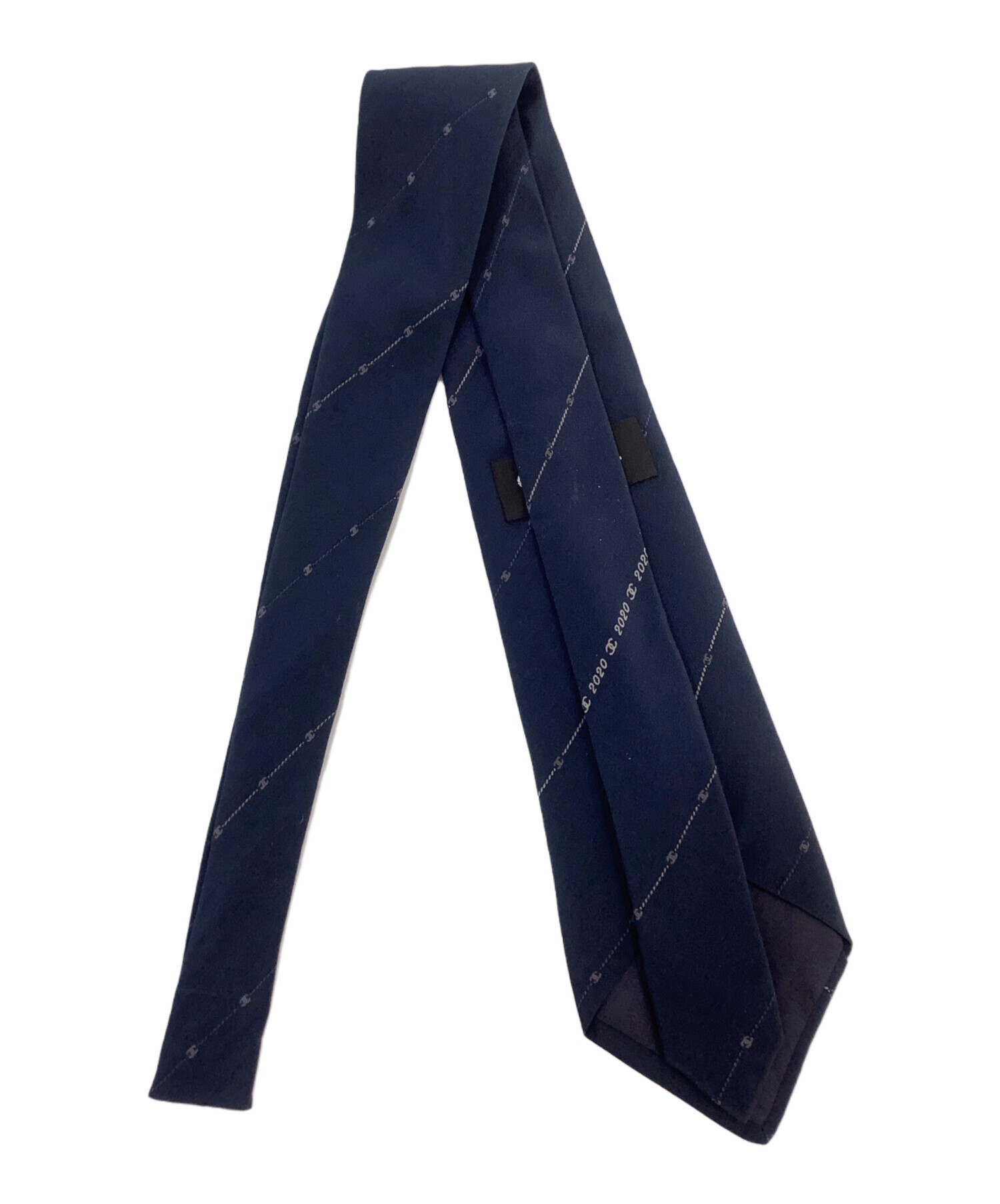 中古・古着通販】CHANEL (シャネル) ネクタイ ネイビー サイズ:記載