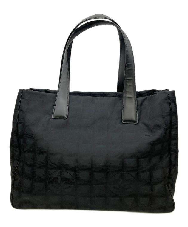 お*り様 シャネル　ニュートラベルラインブラックナイロン トートバッグ　ジャンク 中古・古着通販】CHANEL (シャネル) トートバッグ ニュートラベル