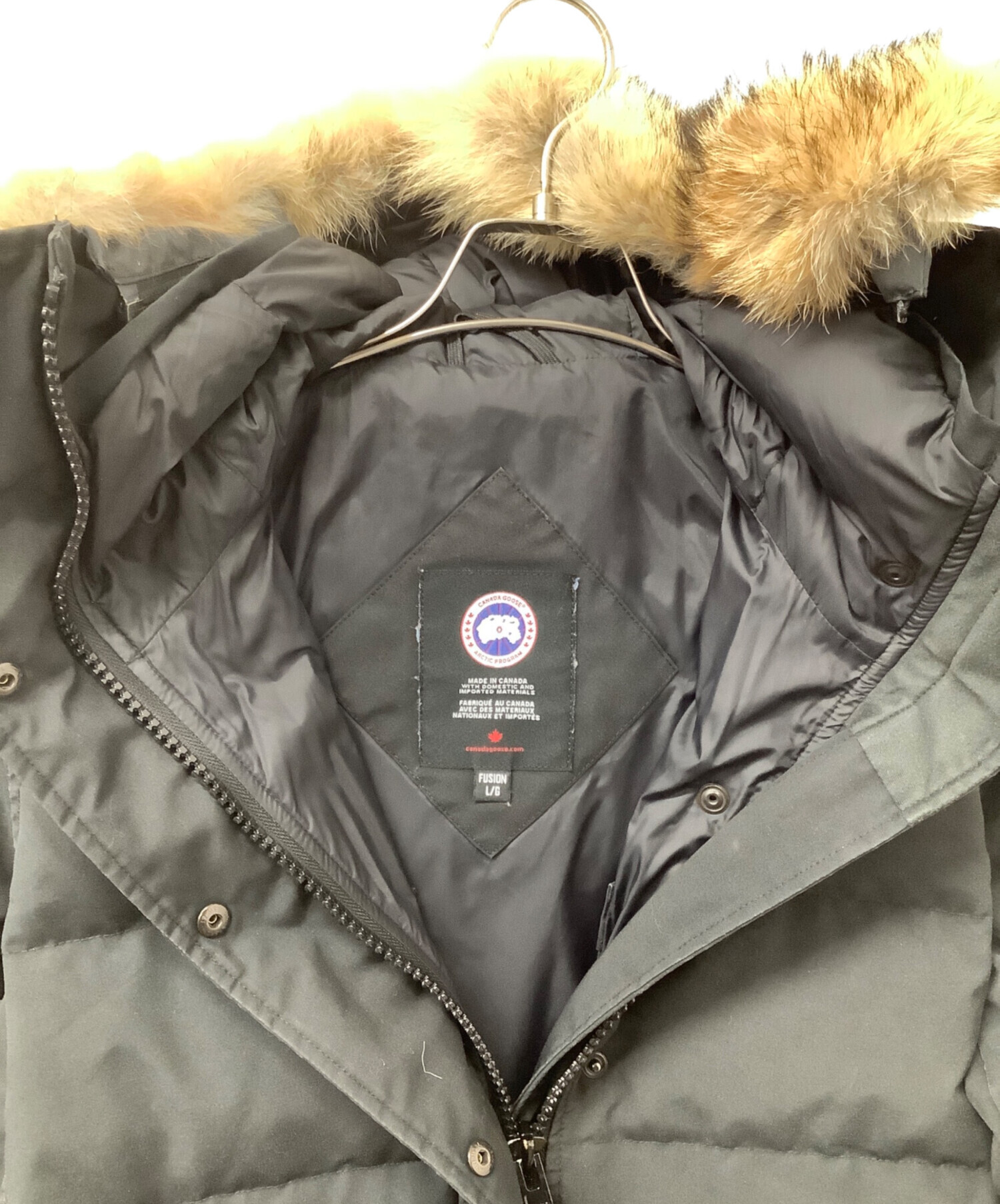 中古・古着通販】CANADA GOOSE (カナダグース) ダウンコート ブラック 