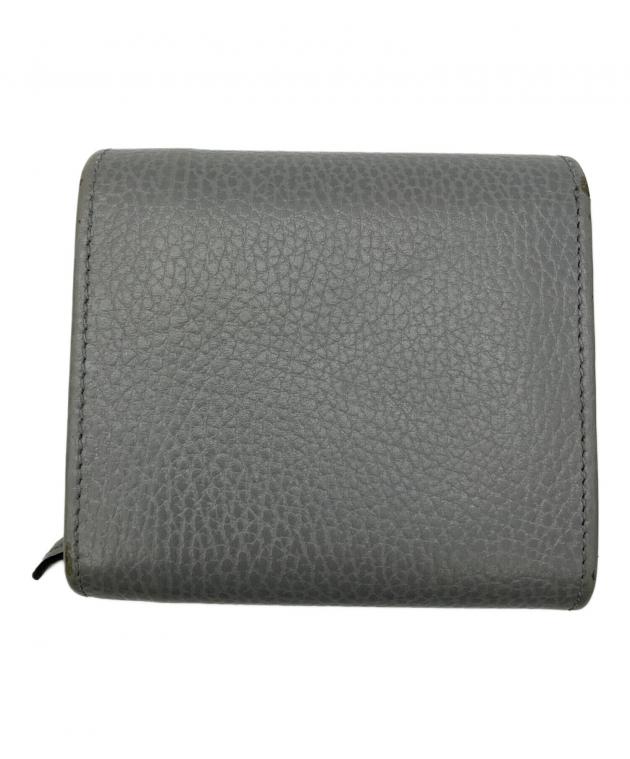 GUCCI マーモント　三つ折り財布　グレー 中古・古着通販】GUCCI (グッチ) 3つ折り財布 GGマーモント グレー