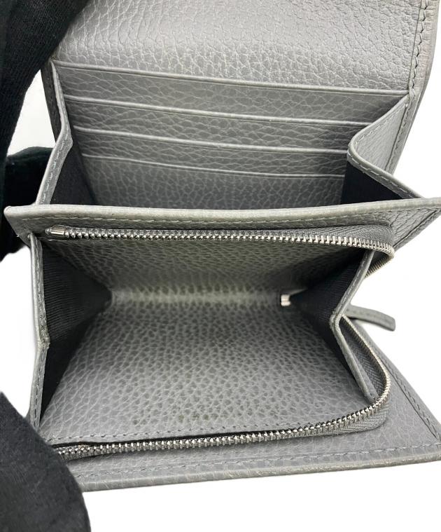 中古・古着通販】GUCCI (グッチ) 3つ折り財布 GGマーモント グレー