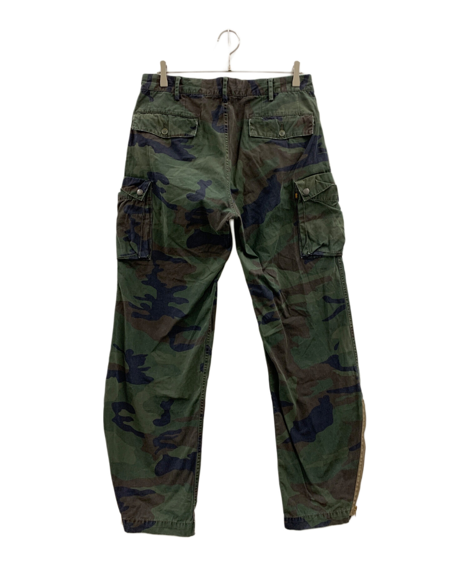 中古・古着通販】ALPHA (アルファ) ALPHA カーゴパンツ グリーン