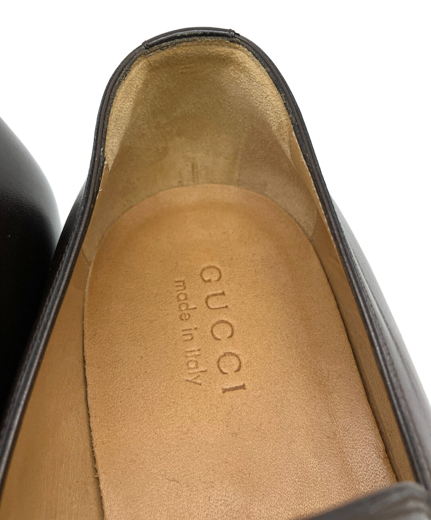 中古・古着通販】GUCCI (グッチ) ホースビットローファー ブラウン