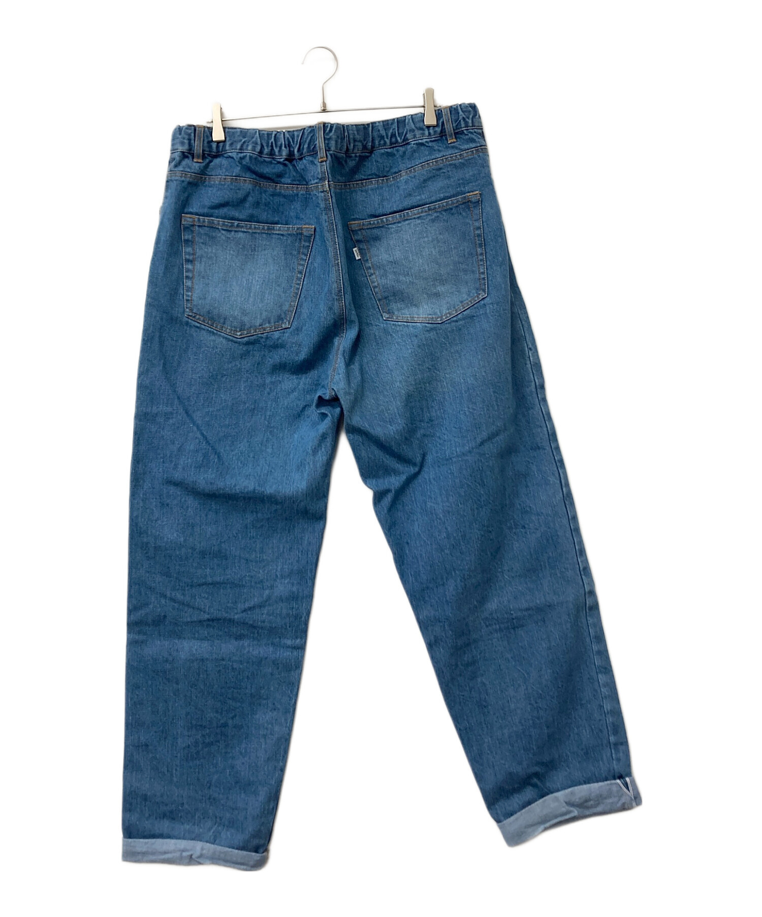 SAPEur スウェット デニム パンツXL サプール ジーンズ 中古・古着通販】SAPEur (サプール) ワイドデニムパンツ ブルー サイズ