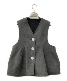 中古・古着通販】ENFOLD (エンフォルド) ベスト SOLID VEST グレー