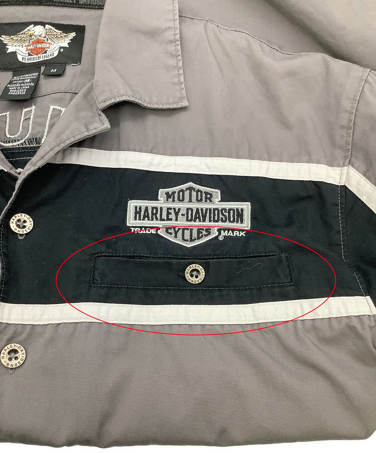 中古・古着通販】HARLEY-DAVIDSON (ハーレーダビッドソン) 半袖シャツ