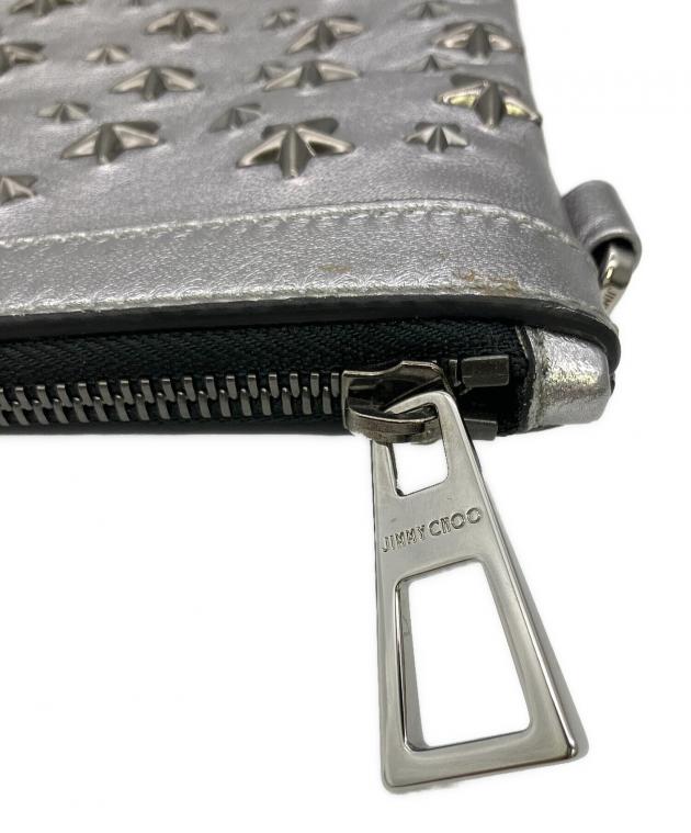 中古・古着通販】JIMMY CHOO (ジミーチュウ) スタッズクラッチバッグ