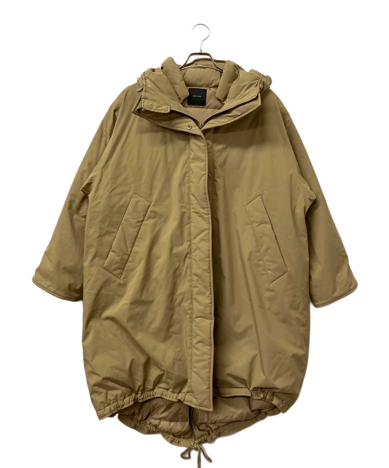 Spick & Span フード付きベージュコート 中古・古着通販】Spick and Span (スピック＆スパン) ロングダウン
