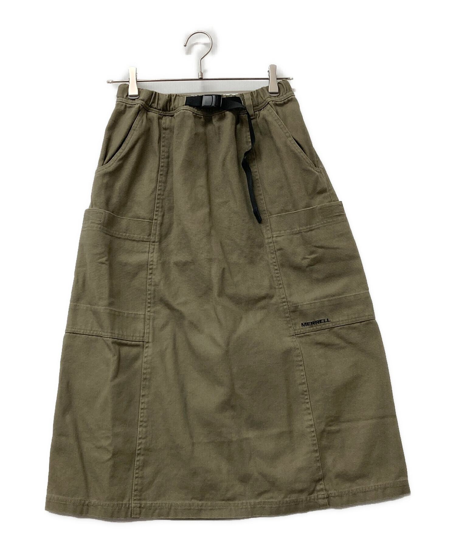 中古・古着通販】MERRELL (メレル) スカート カーキ×ブラック サイズ:M 