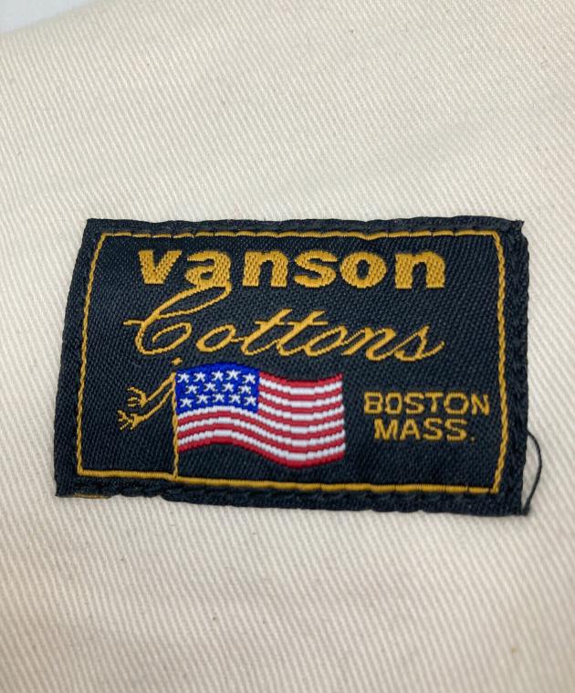 中古・古着通販】VANSON (バンソン) ストライプデニムパンツ ブラック