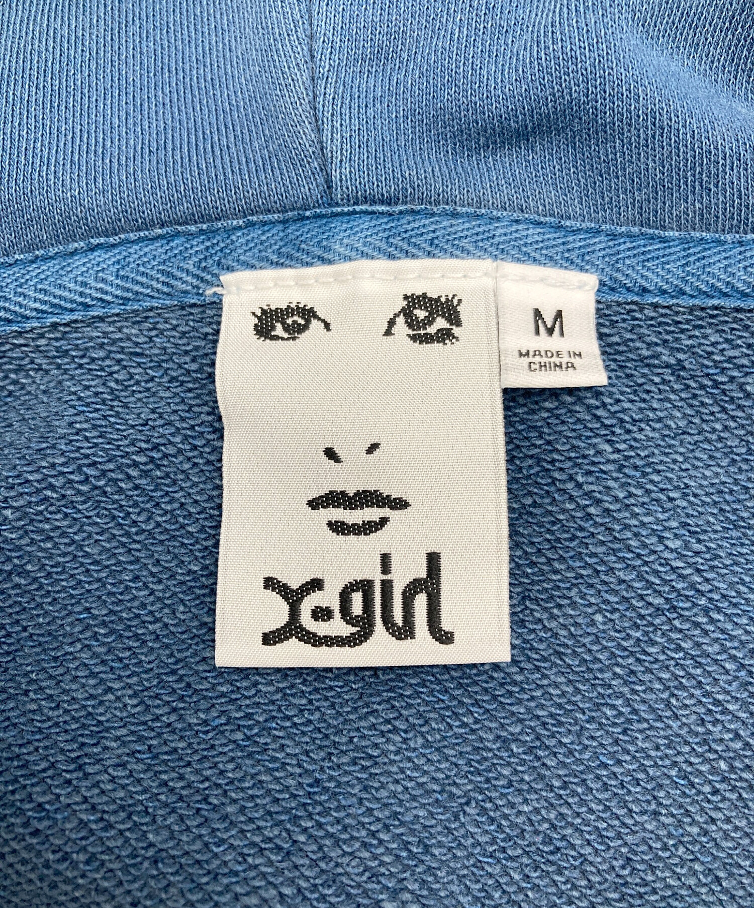 中古・古着通販】X-GIRL (エックスガール) ジップパーカー ブルー