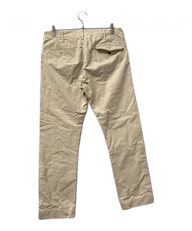 RRL ベージュ チノパン 中古・古着通販】RRL (ダブルアールエル) ボタンフライチノパン