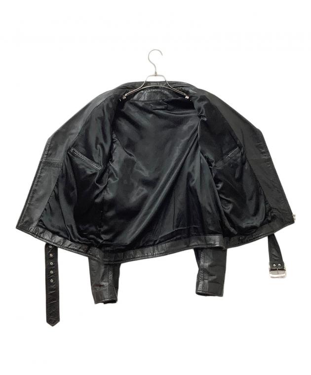 美品　RHENIUM ラムレザー　ダブルライダース　ジャケット　大きいサイズ RHENIUM(レニウム) leather double ラeather double riders jacket