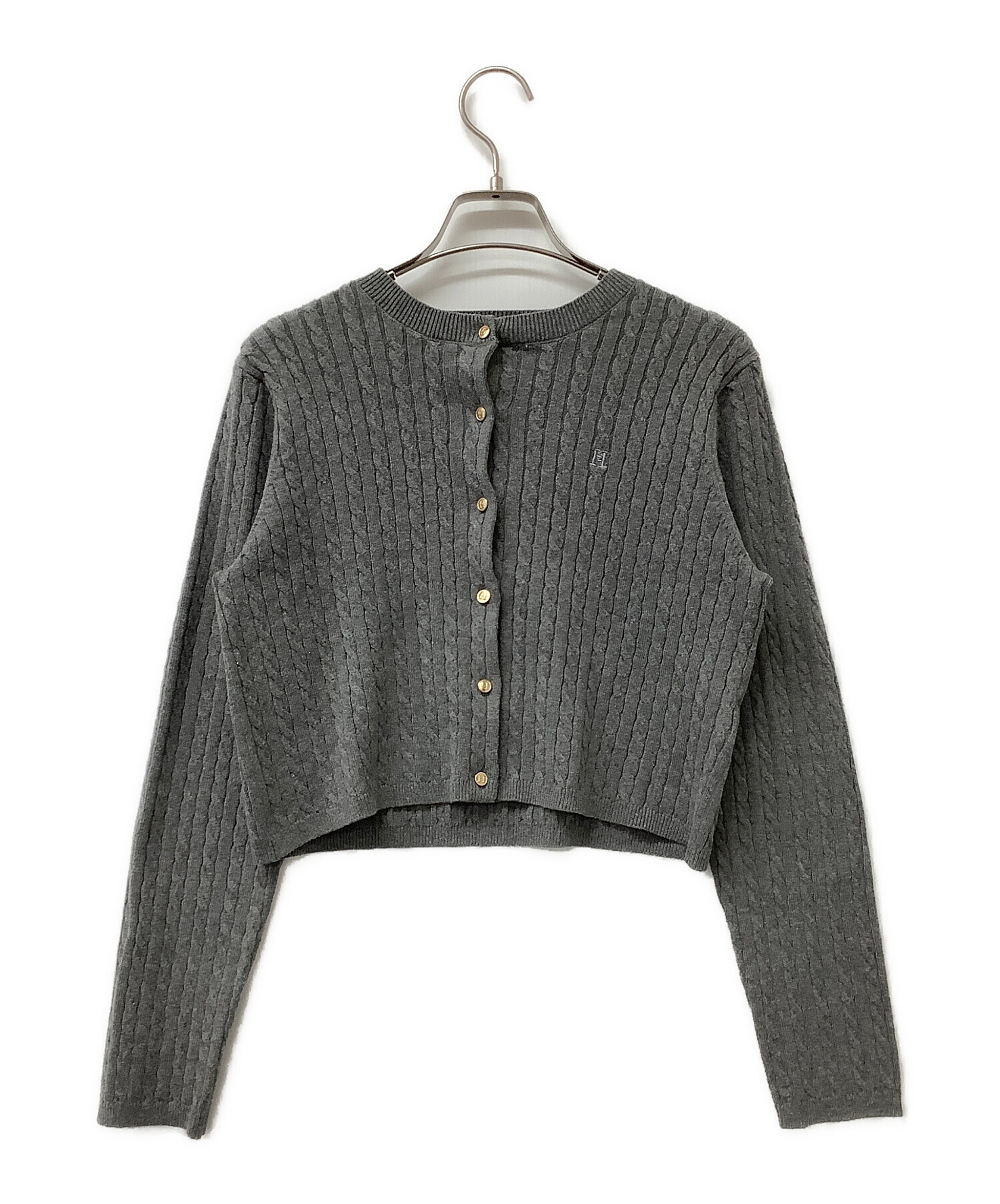 Her lip to ケーブルニット アンサンブル M ブラック 新品 中古・古着通販】HER LIP TO (ハーリップトゥ) ニットアンサンブル
