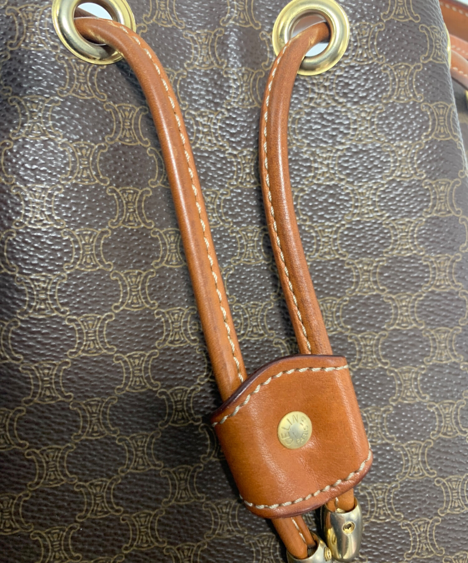 中古・古着通販】CELINE (セリーヌ) 2WAY巾着ショルダーバッグ