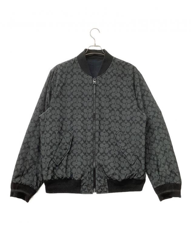 Coach　コーチ　リバーシブル　ブルゾン　X1717 中古・古着通販】COACH (コーチ) リバーシブルブルゾン ブラック