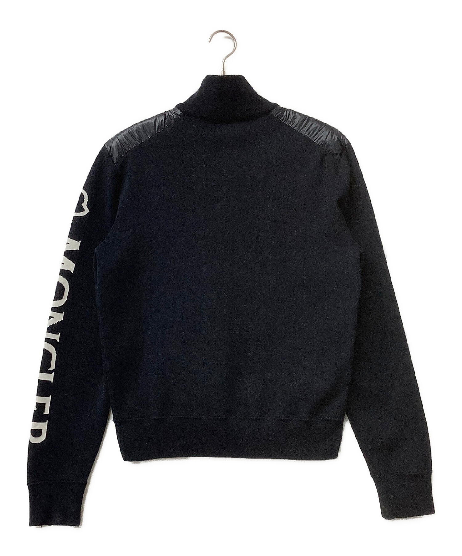 極美品★ モンクレール　トリコライン　ニット　セーター　M ブラック　5P109 中古・古着通販】MONCLER (モンクレール) ダウンジャケット CARDIGAN