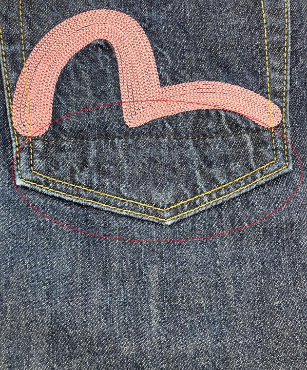 中古・古着通販】EVISU (エヴィス) デニムパンツ donna ハート刺繍