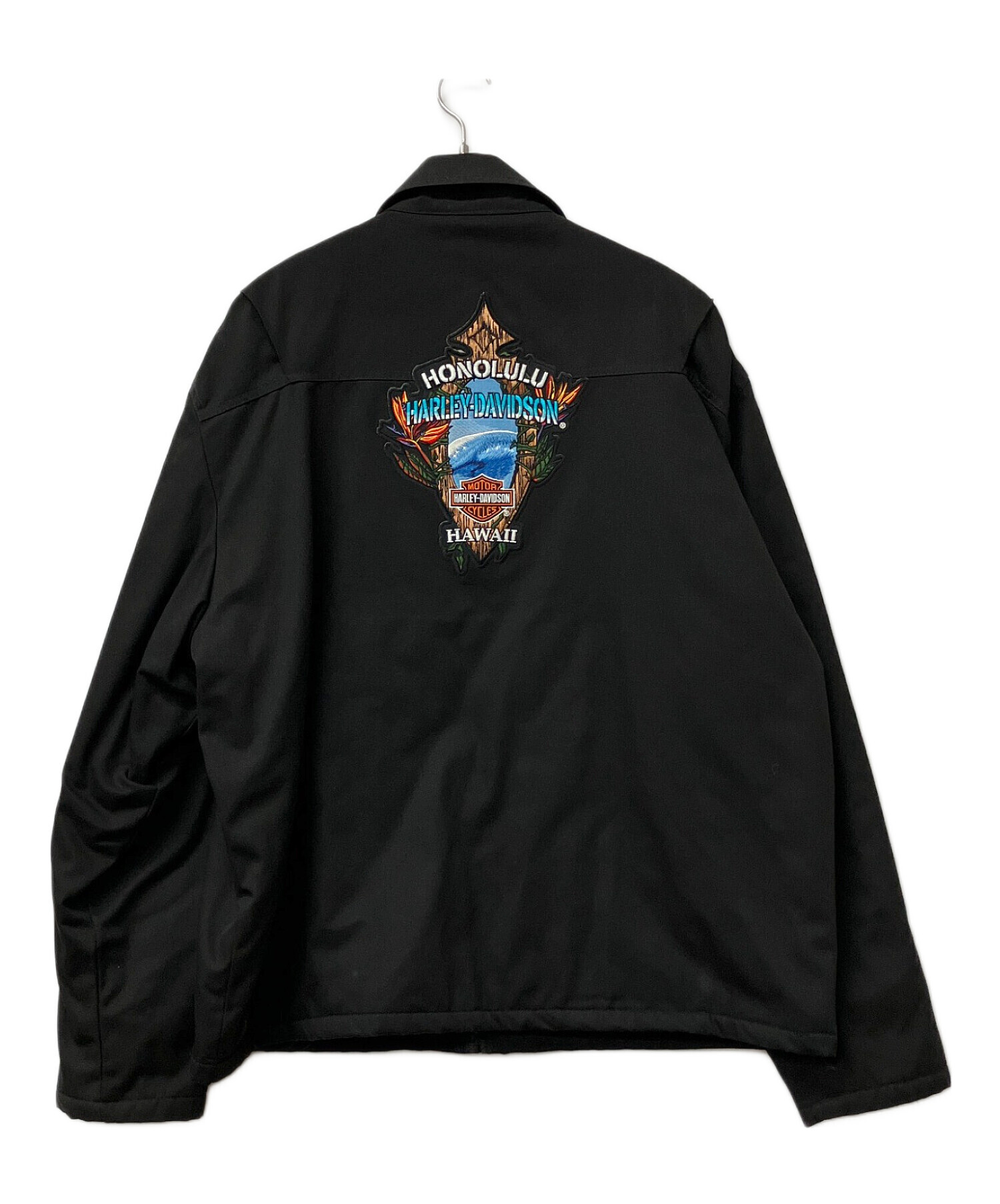 ハーレーダビッドソン　Harley-Davidson　ブラックジャケット　XL 中古・古着通販】HARLEY-DAVIDSON (ハーレーダビッドソン) ジップ